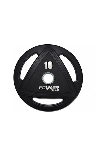 Powerhand Profesyonel Kauçuk Kaplı Olimpik Plaka 10 KG