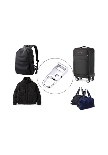 Suntek 6 Adet Metal Ayrılabilir Fermuar Etiketleri Giyim Gümüş S Için Tamir Çekme Sekmeleri