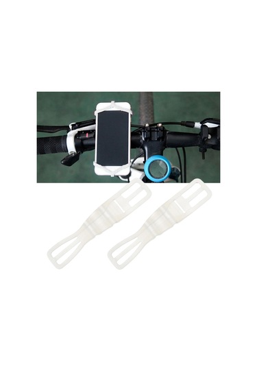 Suntek 2 Adet Silikon Bisiklet Telefonu Montaj Sürme Beyaz