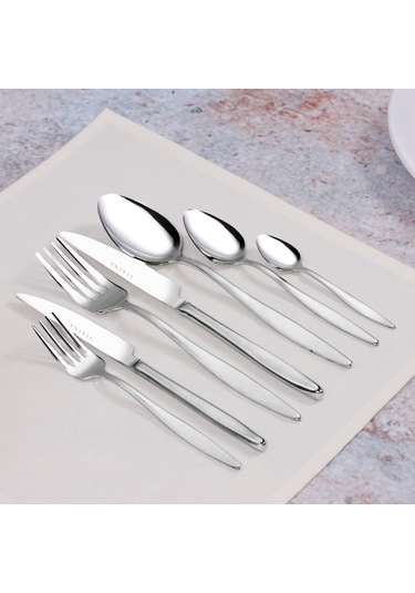 Serenk Milano Çelik Çatal Kaşık Bıçak Takımı 42 Parça