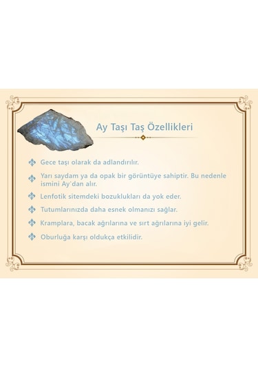 Makrome Örgülü Naturel Kesim Ay Taşı Doğaltaş Kadın Bileklik Siyah
