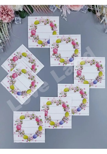 Love Land Paskalya Çelengi İçin 20 Adet Kağıt Mendil 33 33 Cm 152340606 Pembe