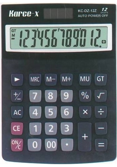 Karce-X KC-DZ-12Z Elektronik 12 Hesap Makinesi