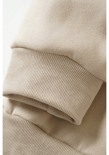 Modagen Unisex 3'lü Kahve Siyah Bej Bisiklet Yaka Oversize Sweatshirt Kahve Siyah Bej