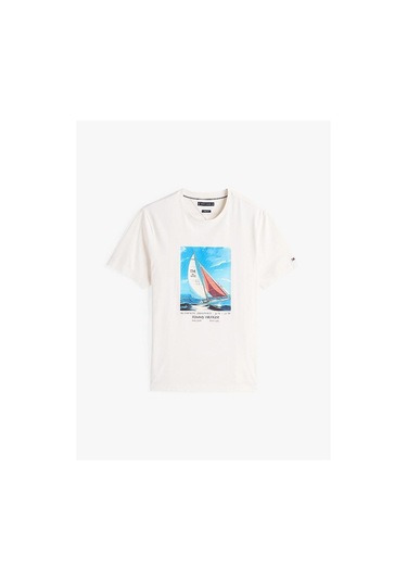 Erkek Hılfıger Color Photo Prınt Tee T-shirt Sarı