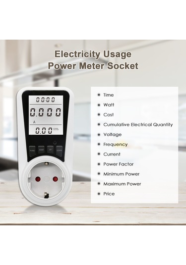 Yunboo Beyaz Evrensel Tip Akıllı Prizi - Enerji Tüketimi Ve Maliyet İzleme Cihazı Ac230v-250v