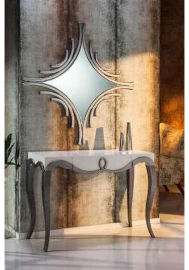 Dresuar CNC KABARTMA Model Kayın Ağacı Torna Aslan Lükens Ayak Kahverengi