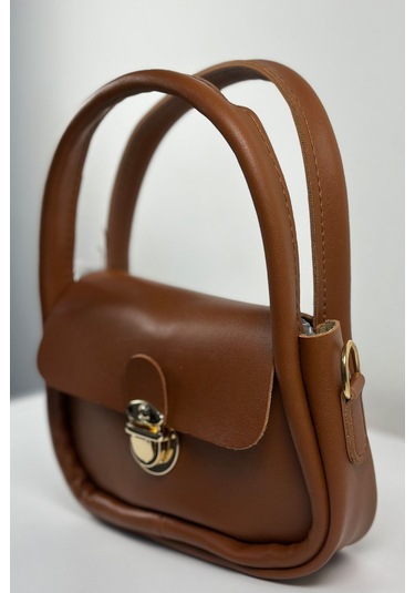 Saphira Arcana Kahverengi Kilit Detaylı El Ve Omuz Çantası Kahverengi