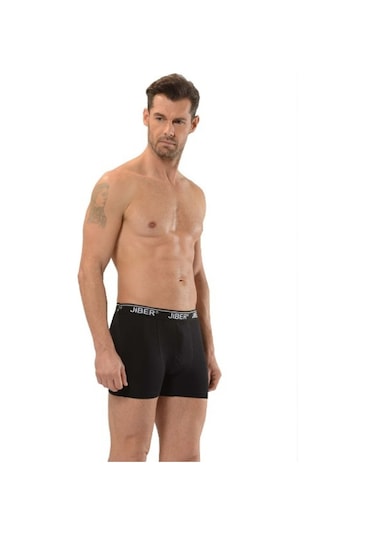 Erkek Likralı Boxer 6’Lı Paket - Jiber 156 Siyah