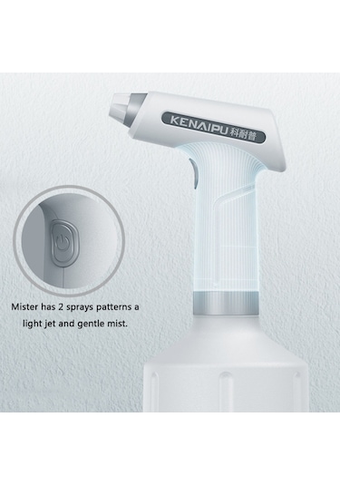 Leezsing Usb Elektrikli Sulama Kovası İç Mekan Dış Mekan Elde Taşınabilir Elektrikli Sprey Şişesi Su Sis Püskürtücüsü Elektrikli De-16