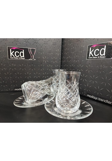 Kcd 3856s 6 Kişilik 12 Parça Çay Seti Şeffaf