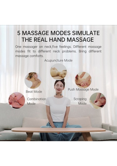 Xindoker Boyun Ve Omuz Masaj Cihazı - Elektromanyetik Darbe İle Isıtma Fonksiyonu, 15 Seviye Şiddet Ayarı, Yeşil Renk Jkp-lg-a5 Yeşil