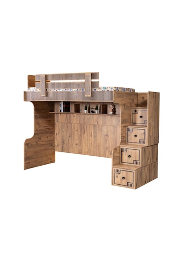 Setaymobilya Ranza , Natural Ranza Karyola + Çalışma Masası