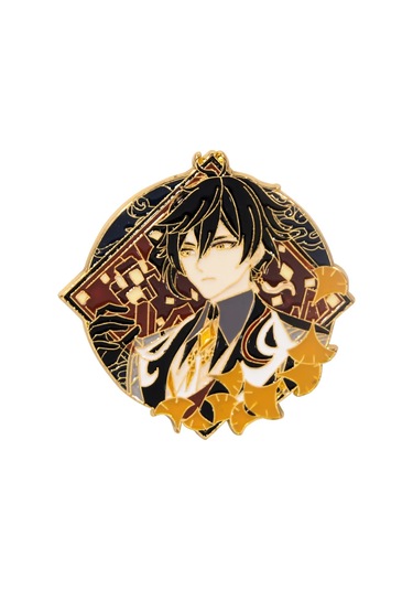 Oyun Genshin Etki Emaye Pim Anime Wendi Zhongli Keqing Tartaglia Hu Tao Zhongli Zhongli Çok Renkli