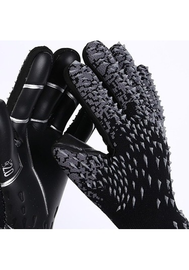 Artfulabode Yüksek Yetişkin Tutuş Su Skycıty Profesyonel Performans Kaymaz Kaleci İçin Geçirmez Futbol Eldivenleri Çocuk & & - Uj Siyah