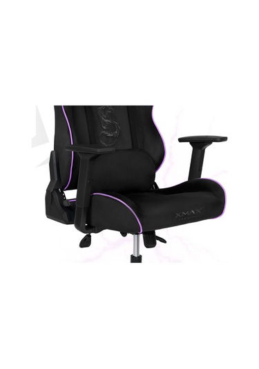 Rio Balerion Terletmez Kadife Kumaş Siyah Gaming Oyuncu Koltuğu - 17 Siyah