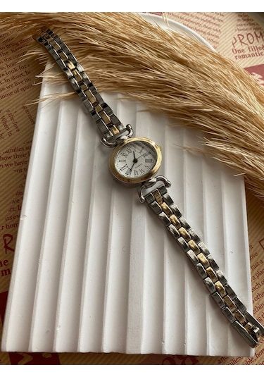 Rub072 25 Mm Rubsey Retro Minimal Hasır Kordon Vintage Kadın Kol Saati Siyah