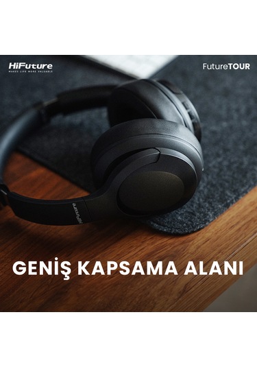 HiFuture FutureTour Bluetooth 5.2 ANC Özellikli Mikrofonlu Kablosuz Kulak Üstü Kulaklık