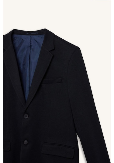 DeFacto Modern Fit Astarlı Düğmeli Blazer Ceket C5990AX25SPNV253 DeFacto Modern Fit Astarlı Düğmeli Blazer Ceket C5990AX25SPNV253