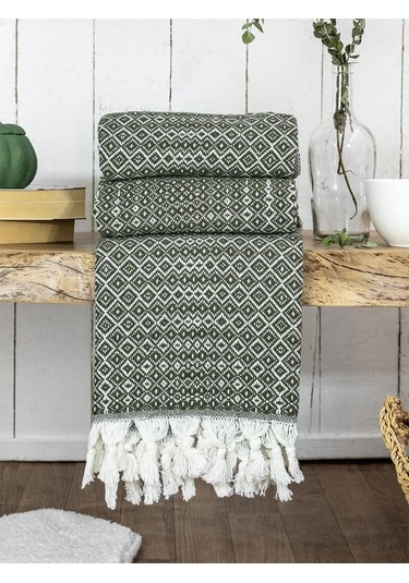 Battaniye Pamuk Riona 180x200 Cm Yeşil