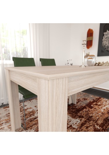 Pasific Home Single Mutfak Yemek Masası, 120 x80 cm, Dikdörtgen, Meşe