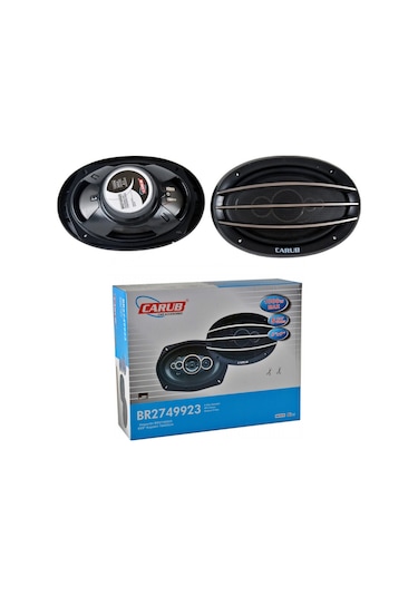 Carub Oval Hoparlör Kapaklı 16x22cm 6x9" 1000w 5 Çıkışlı 2li Set 1 Adet