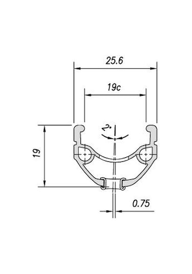 Mach1 Combo V-fren Uyumlu Jant Çemberi 29" 32h