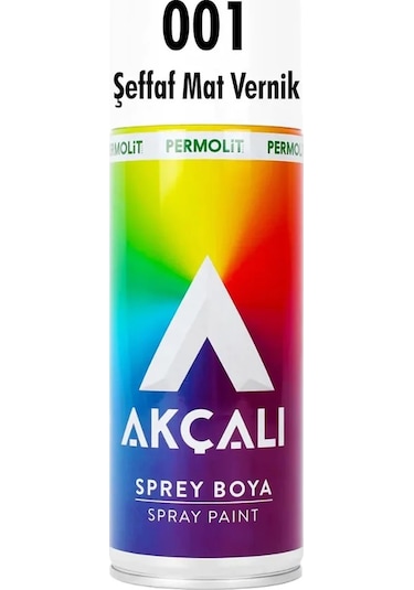 Akçalı Şeffaf Sprey Mat Vernik 400 ML
