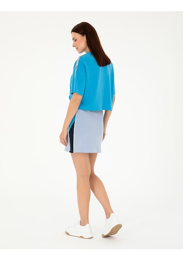 Pierre Cardin Kadın Mavi Etek Örme 50284732-vr249 Mavi