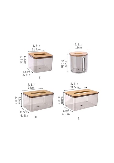 M-dekoratif Kutu Mendil Kapağı, Ev Ve Ofis İçin Şeffaf Kağıt Mendil Tutucu, Çok Fonksiyonlu Saklama Kutusu