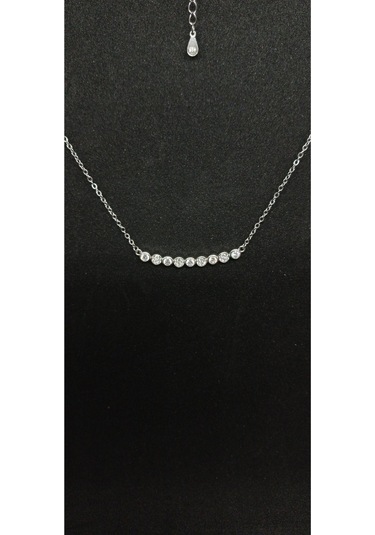 925 Ayar Gümüş Taşlı Takı Seti - Kolye, Küpe Ve Yüzük Kombini 12,28gr. Gümüş