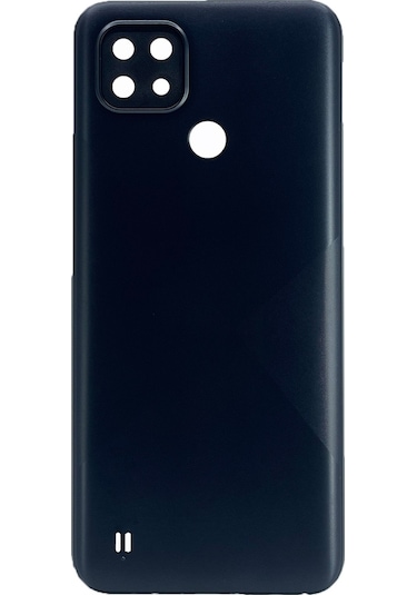 Teknonet Realme C21 Uyumlu Batarya Kapağı - Siyah Siyah