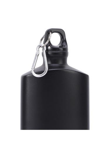 Suntek Dışarı Aktiviteleri Için Düz Su Şişesi 500ml Siyah Siyah