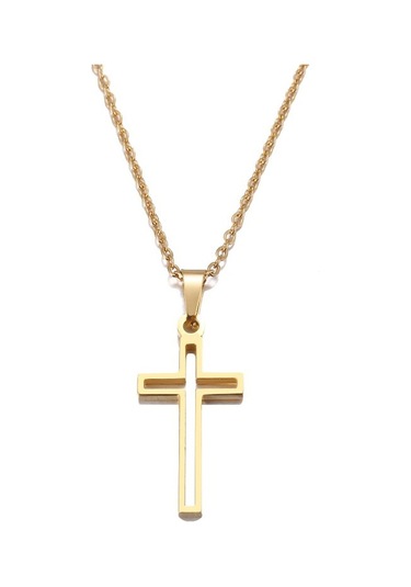 Jwl Paslanmaz Çelik Haç Kolye Istavroz Kolyesi Mini Gümüş