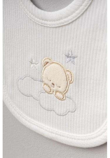 Bebitof %100 Pamuk Sweet Dreams Desenli Bebitof 5 Parça Yenidoğan Hastane Çıkışı Zıbın Seti Bbtf.ekr.20107 Ekru