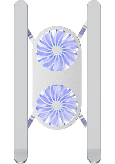 Çift Fanlı Taşınabilir Alüminyum Notebook Soğutucu Stand