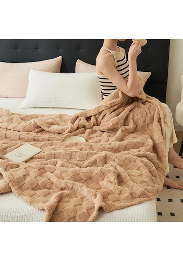 Pembe Yatak Battaniyeleri Yumuşak Rahat Rahat Katı Siyah Kadife Atmak Battaniye Kanepe Taşınabilir Seyahat Flanel Battaniye Kapağı 100 150cm