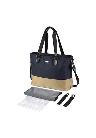 Novahub Moveevo Insular Tote Omuz Askılı Anne & Bebek Çantası - Bez Pedi +2 Aksesuar Dahil Mavi