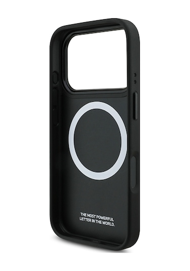 İphone Uyumlu 17 Pro Kılıf Bmw Lisanslı M-safe Şarj Özellikli Metal Bmw Ve M Logolu Pu Karbon Kırmızı