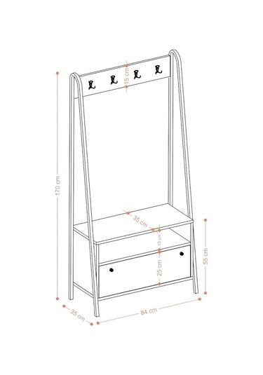 Decormet Wendy Vestiyer Dec0093 Çok Renkli