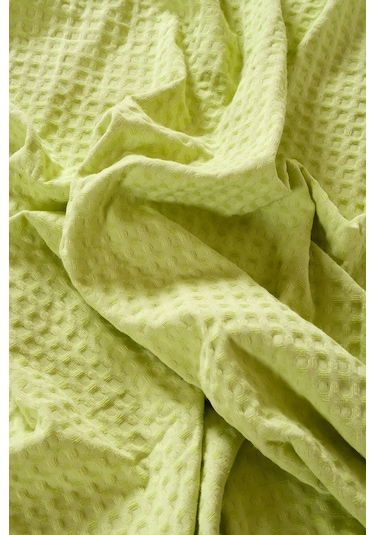 Viva %100 Pamuk Lime Yeşil Pike 200x220 2604 Yeşil