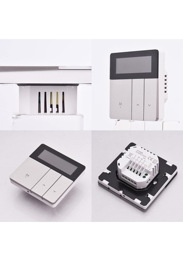 Wondernest Wıfı Termostat Siyah Radyatör Lichen Lcd Ekranlı Akıllı Isıtma Kontrol Cihazı Akıllı Bb Siyah