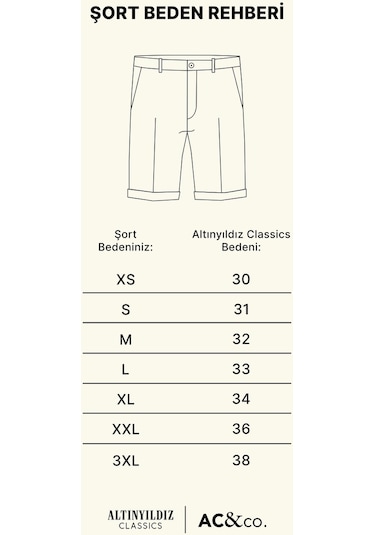 Ac&Co / Altınyıldız Classics Erkek K.Mavı Slim Fit Dar Kesim Pamuklu Esnek Denim Şort Koyu Mavi