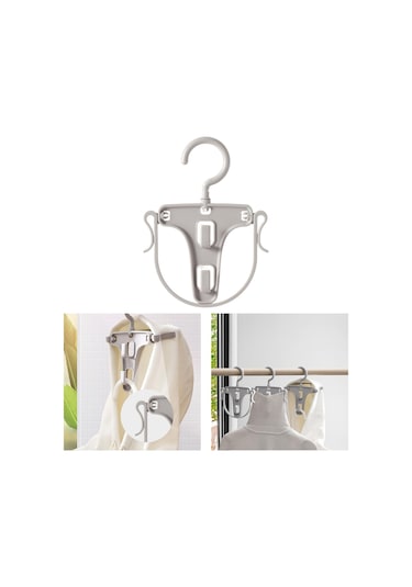 Suntek Balıkçı Açık Taşınabilir Asılı Çamaşır Damla Elbise Askısı Çok Renkli