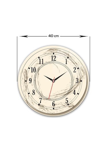 Decorita Cam Saat | Classic Cream | Çap40cm Çok Renkli