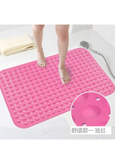 Suofeng Banyo Kayma Engeli Matı 35x70 Cm Pembe - Duşakabin Banyo Tuvalet Yatakçıklı Mat - Konforlu Ve Dayanıklı Ev Otel Kullanıma Uygun Açık Mavi