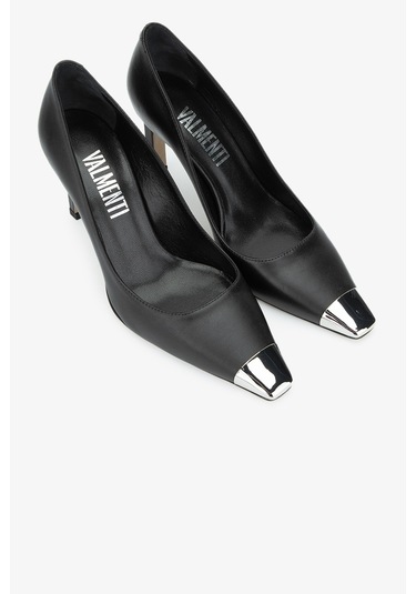 Valmenti Zimzy Kadın Siyah Hakiki Deri Topuklu Ayakkabı 613 27595 Bn Ayk Y24 Siyah
