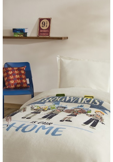 Karaca Home Harry Potter Wizardry Tek Kişilik Battaniye Gri