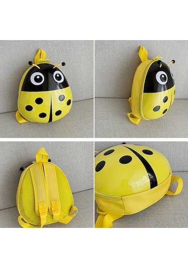 Topshop1 Sevimli Uğur Böceği Yumurta Kabuğu Çantası Yeşil Dayanıklı Naylon Hafif Solmaz Çift Omuz Askılı Yeşil