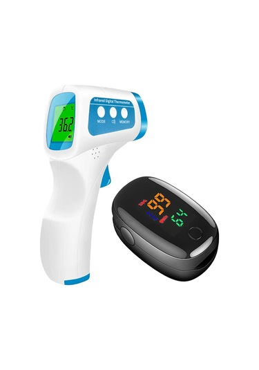 Dijital Kızılötesi Alın Termometresi Ateş Temassız Klinik Elektronik Tıbbi Bebek Temassız Sıcaklık Ölçer Yetişkin 6